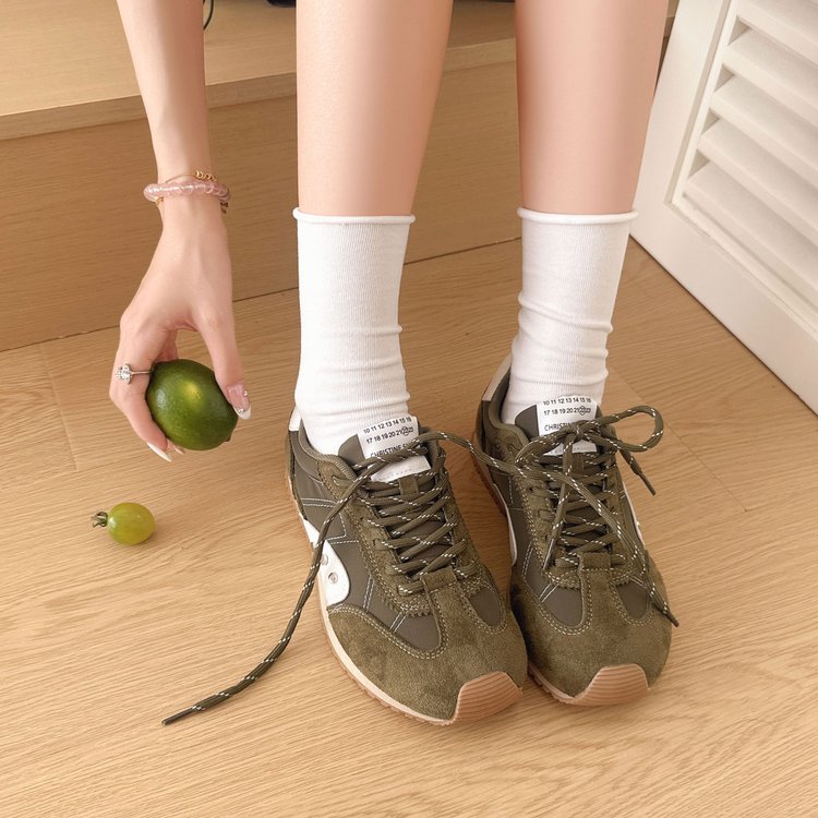 New Summer Women's German Trainer Sneakers - Lace-Up Platform