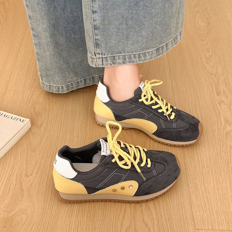 New Summer Women's German Trainer Sneakers - Lace-Up Platform