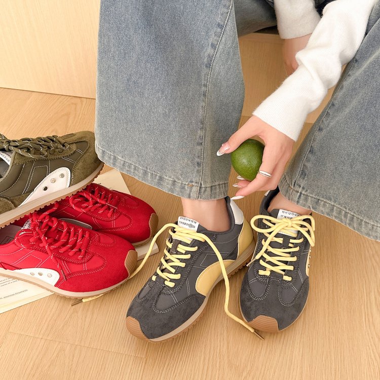 New Summer Women's German Trainer Sneakers - Lace-Up Platform