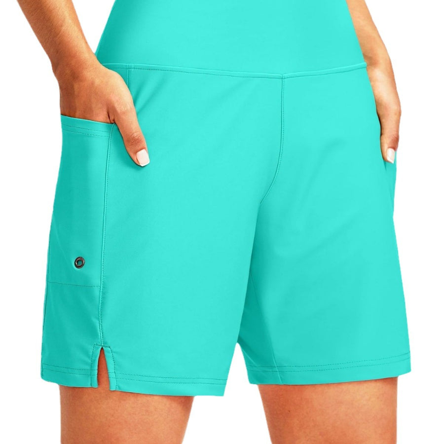 Women Loose Elastic Quick Dry Beach Running Casual Shorts