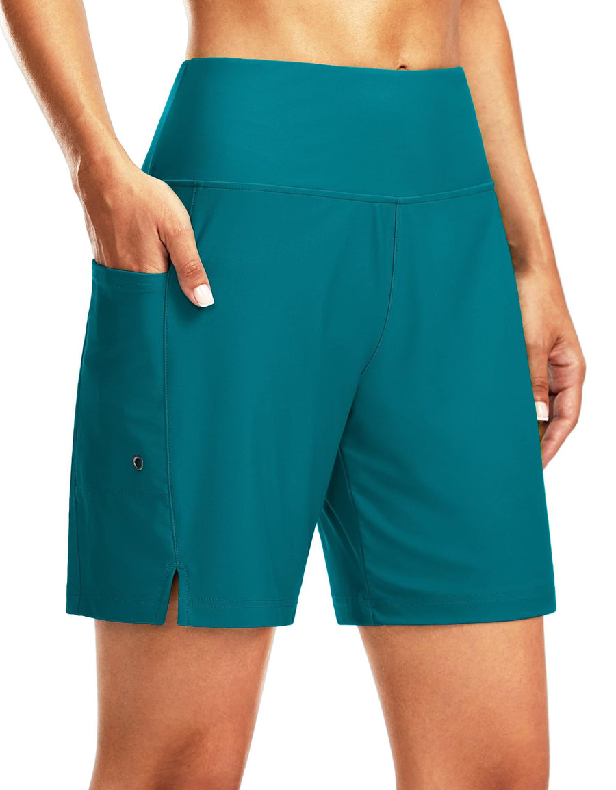 Women Loose Elastic Quick Dry Beach Running Casual Shorts