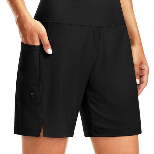 Women Loose Elastic Quick Dry Beach Running Casual Shorts