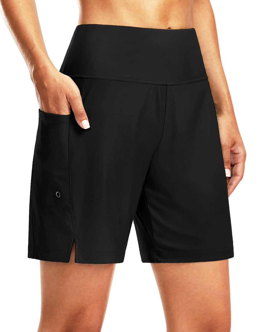 Women Loose Elastic Quick Dry Beach Running Casual Shorts