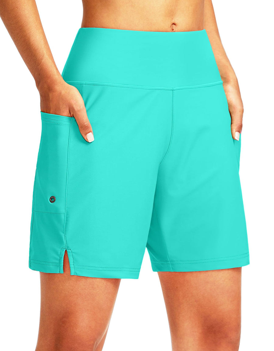 Women Loose Elastic Quick Dry Beach Running Casual Shorts