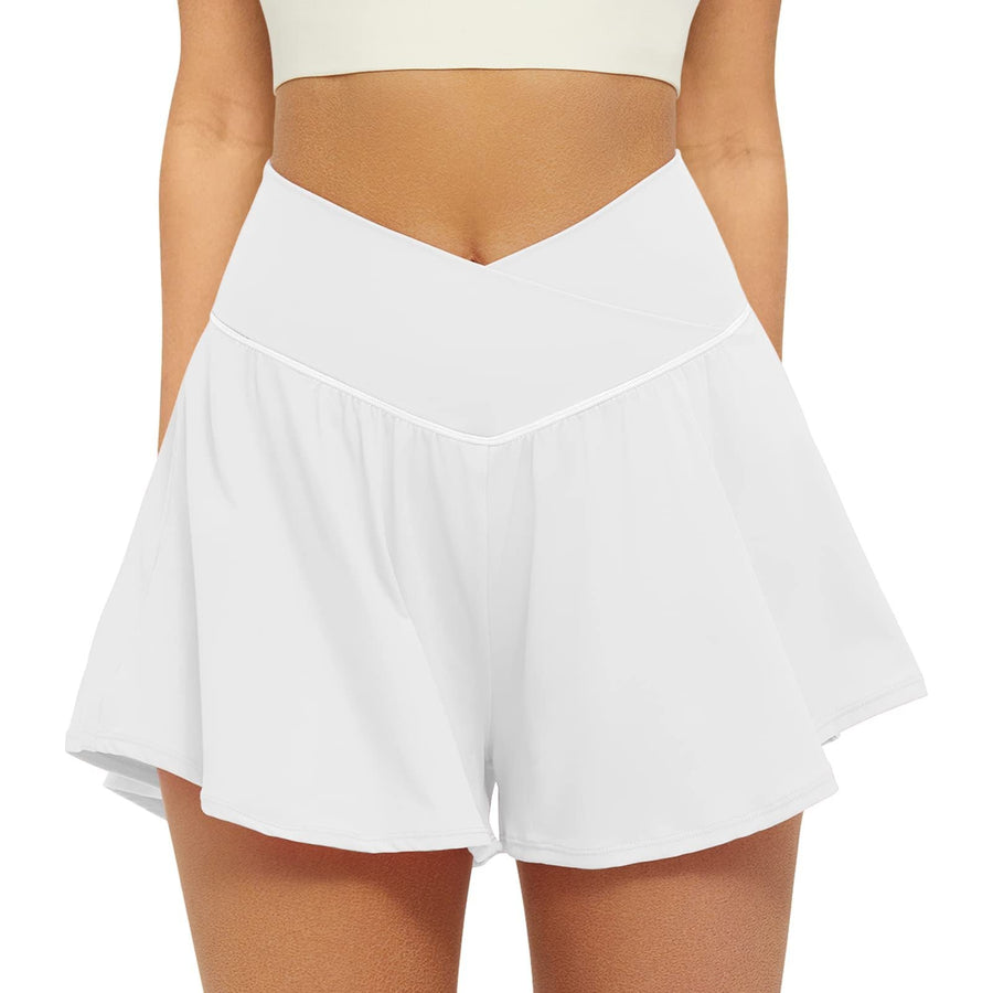 V-Waist Slimming Tennis Skirt-Shorts for Women