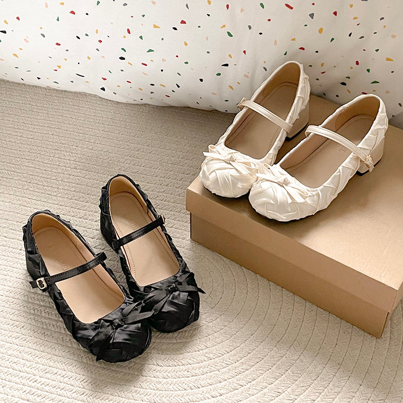 French Retro Thick Heel Mary Jane Shoes for Women
