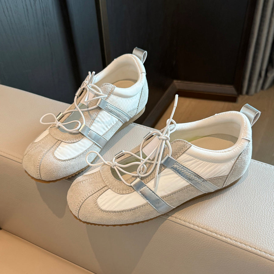Women Y2K Retro Color Block Sneakers - Casual Sport Trainers