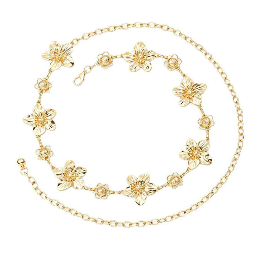 Light Luxury Floral Body Chain - Travel Jewelry Case Essential