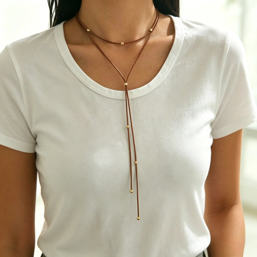 Elegant Adjustable Long Necklace Choker for Women