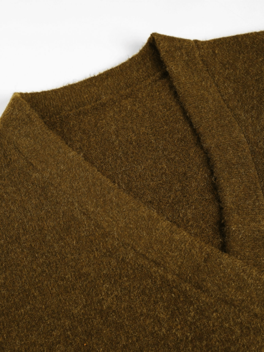 Ladies Irregular Wrap Front Trench Coat with Pockets