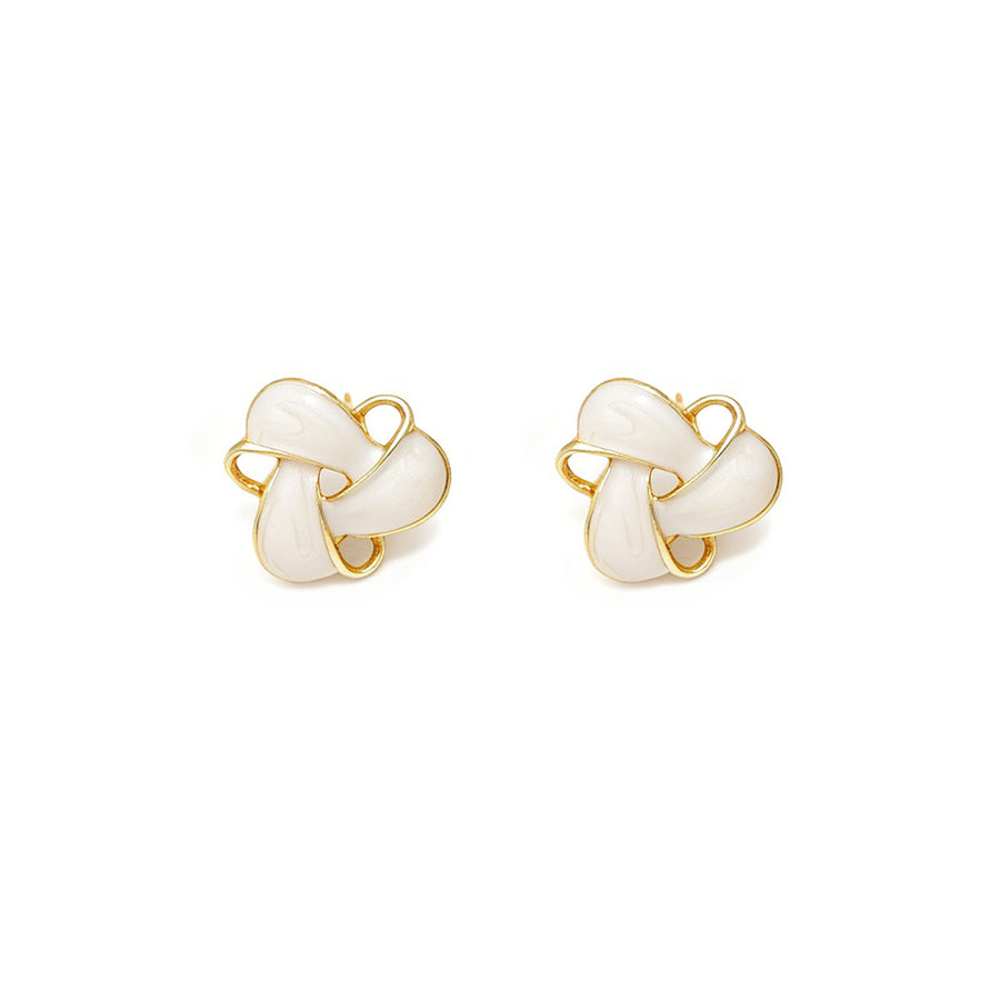 Versatile Geometric Enamel Hoop Earrings for Women