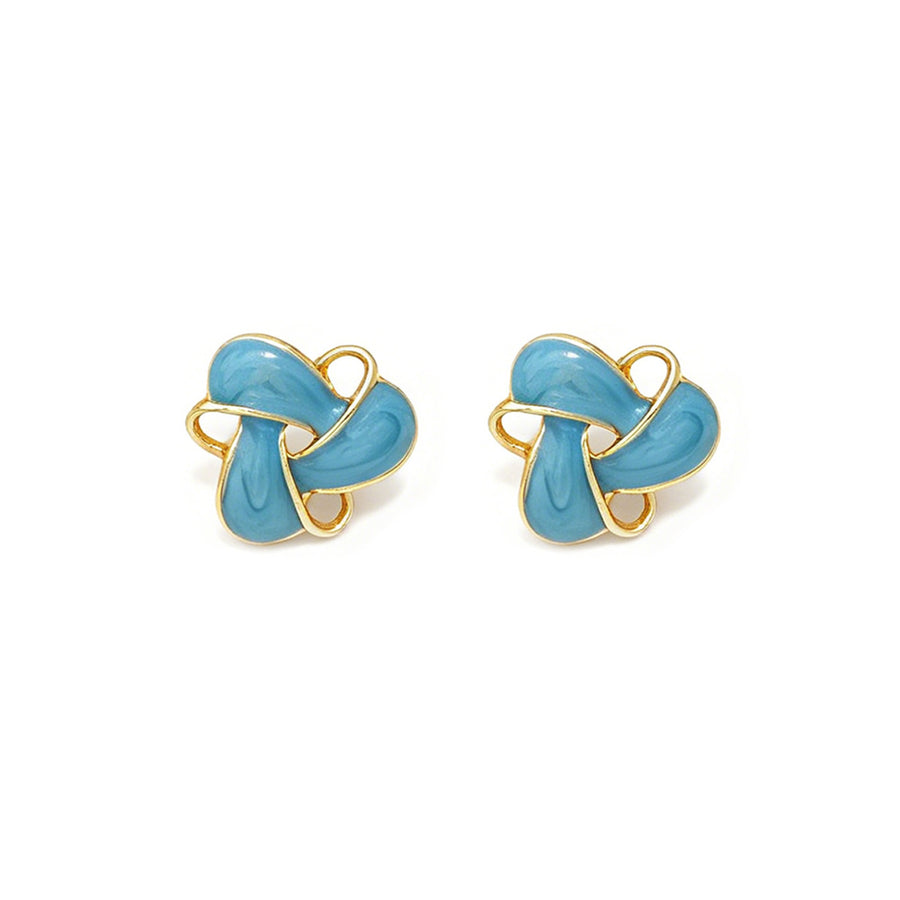 Versatile Geometric Enamel Hoop Earrings for Women