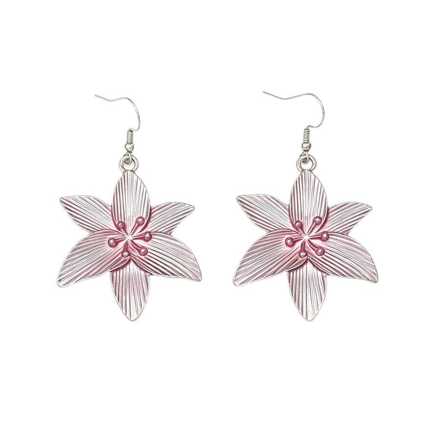 Vintage Floral Tassel Earrings for Women - Travel Jewelry Case