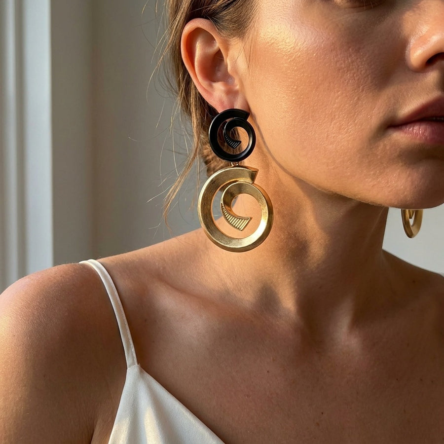 Stylish Cross-border Geometric Ear Cuff Earrings for Women