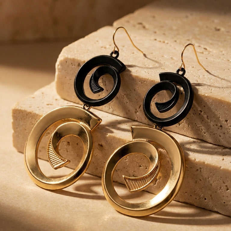 Stylish Cross-border Geometric Ear Cuff Earrings for Women