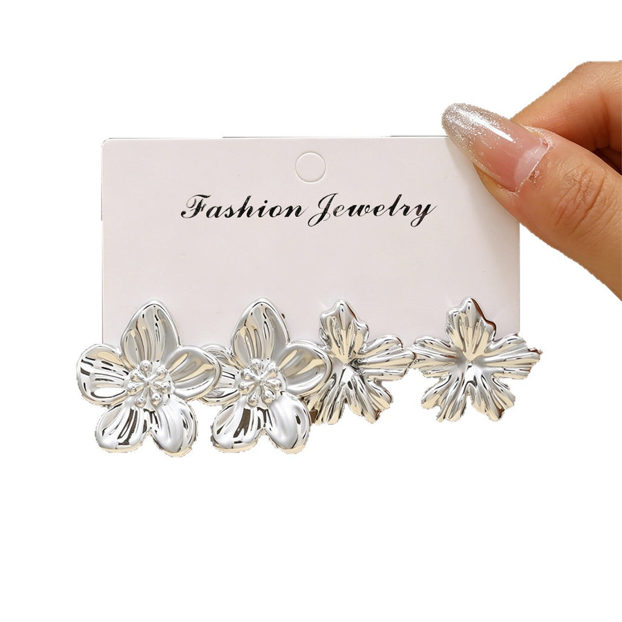 2026 Vintage Floral Gold Earrings for Women - Hoop Style