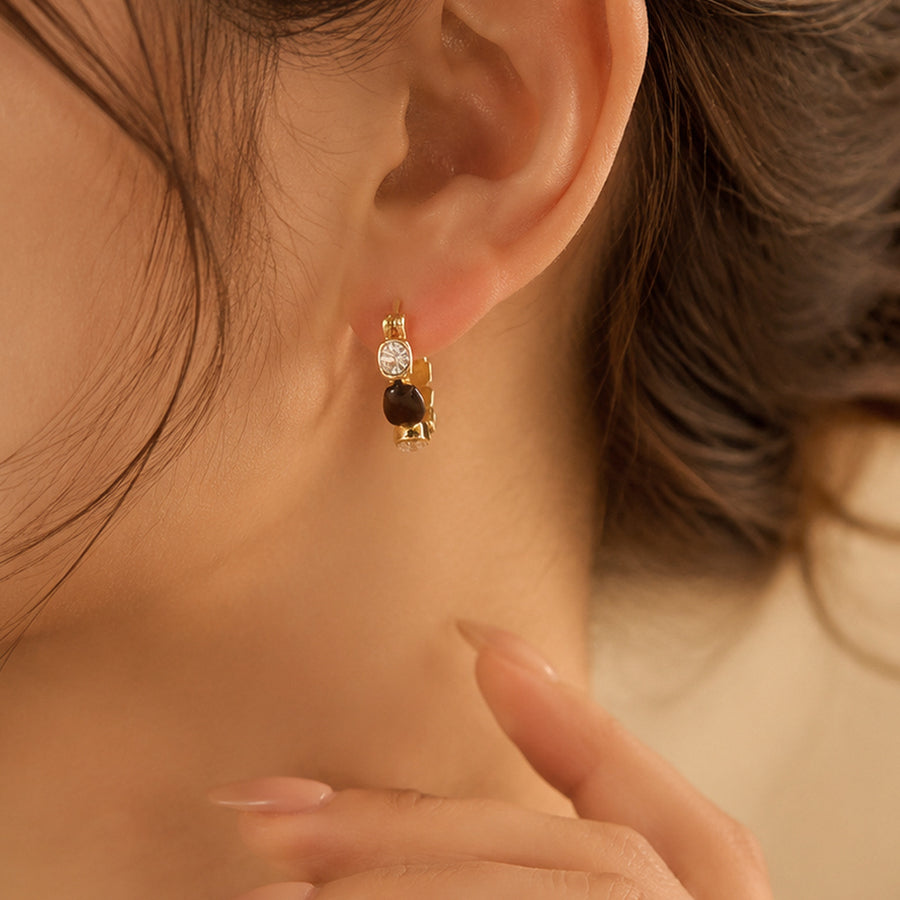 Unique Vintage Brown Hoop Earrings for Women - New Arrival