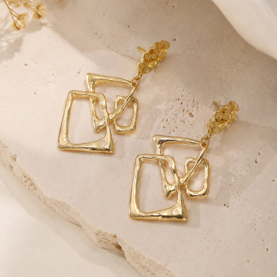 Trendy Irregular Geometric Drop Earrings for Women