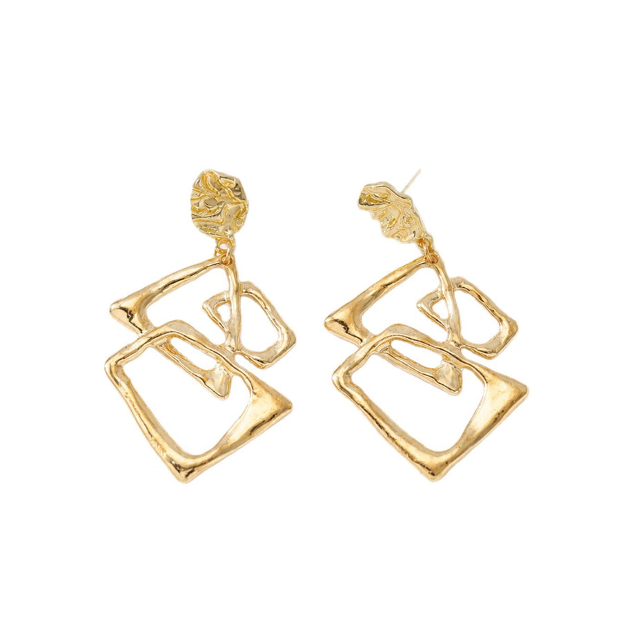 Trendy Irregular Geometric Drop Earrings for Women