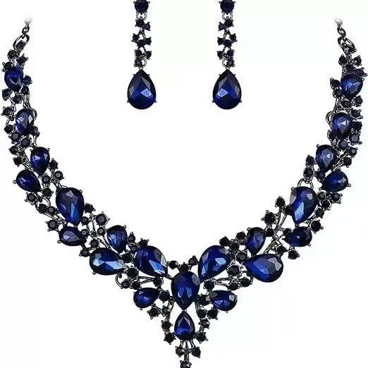 Elegant Alloy Water Drop Bridal Jewelry Set for Dresses