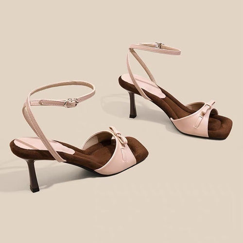 2026 New Women Bow One-Strap Wedge Heel Sandals