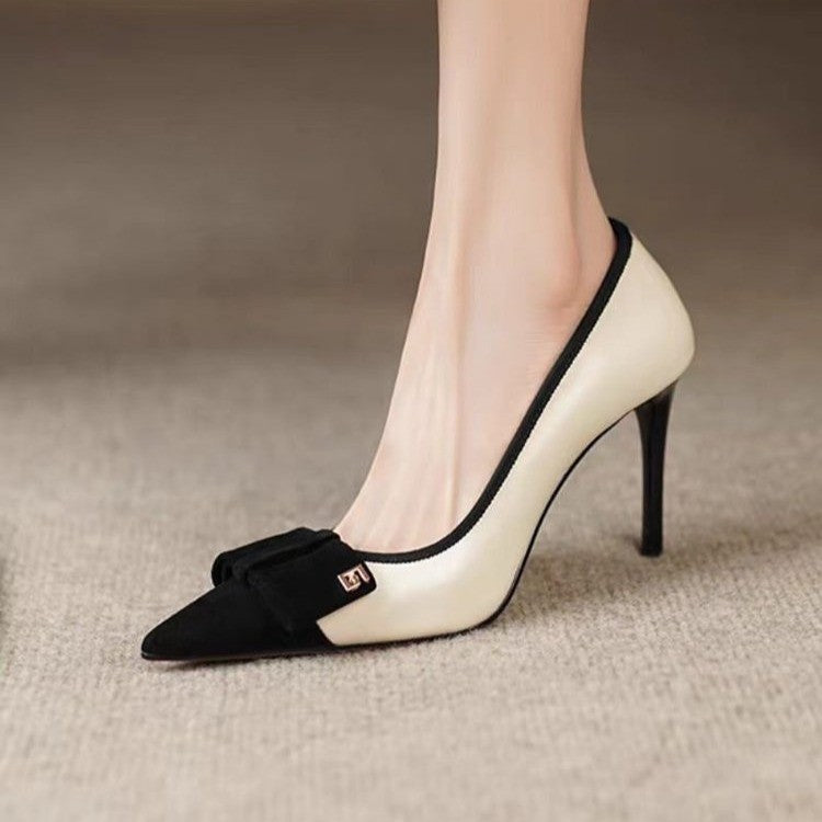 Elegant Women Stiletto Pointed Toe Pumps - French Style Heels