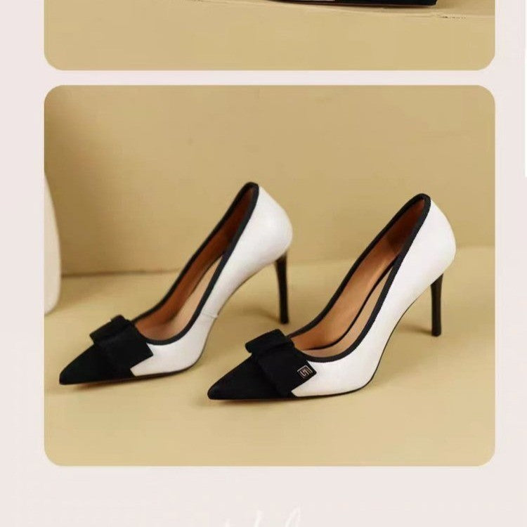 Elegant Women Stiletto Pointed Toe Pumps - French Style Heels