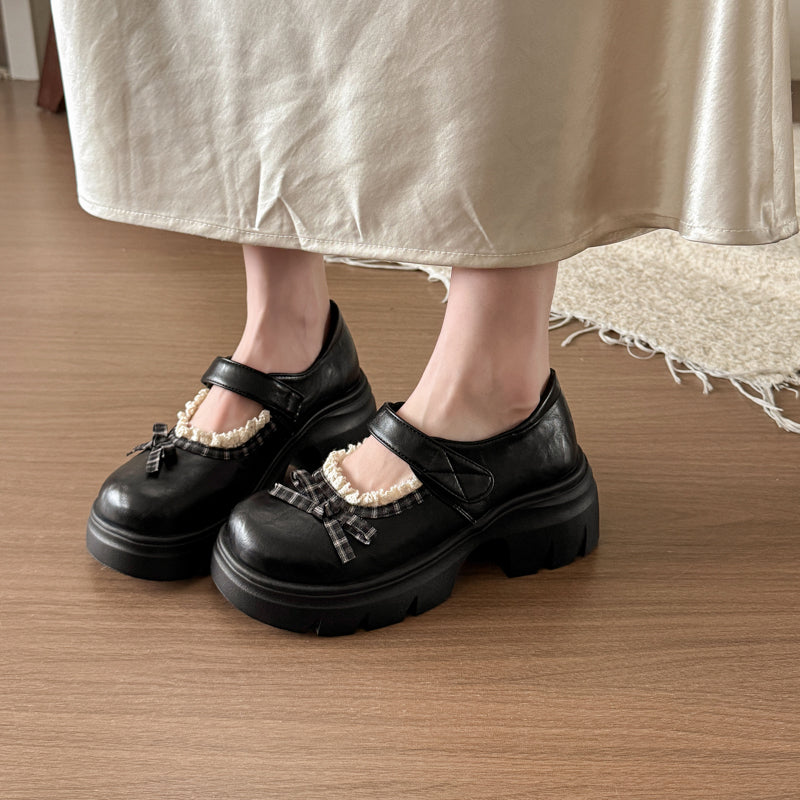 2026 Spring Fashion Bow Mary Jane Shoes for Women with Heels