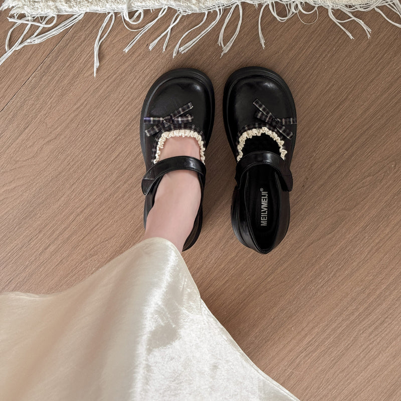 2026 Spring Fashion Bow Mary Jane Shoes for Women with Heels
