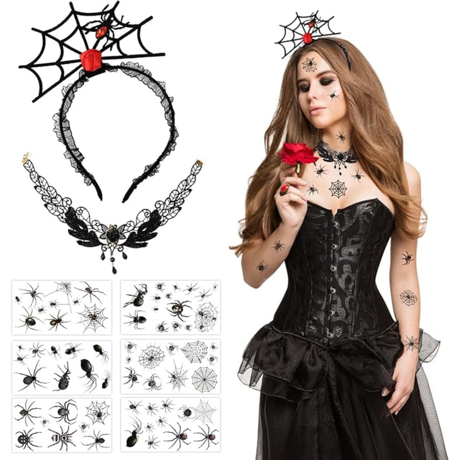 14-Piece Spider Headband Set for Halloween Fun