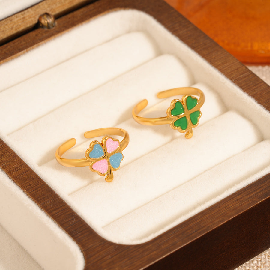 Fashion Heart Design Women's Stainless Steel Statement Ring