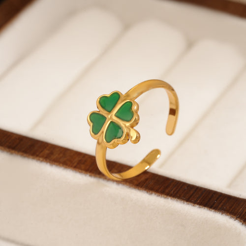 Fashion Heart Design Women's Stainless Steel Statement Ring