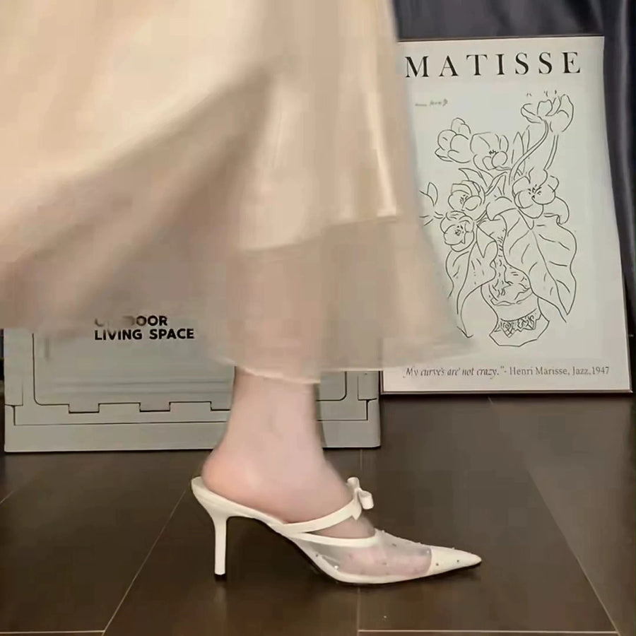 2026 Spring Women's French Style Pointed Toe Heels