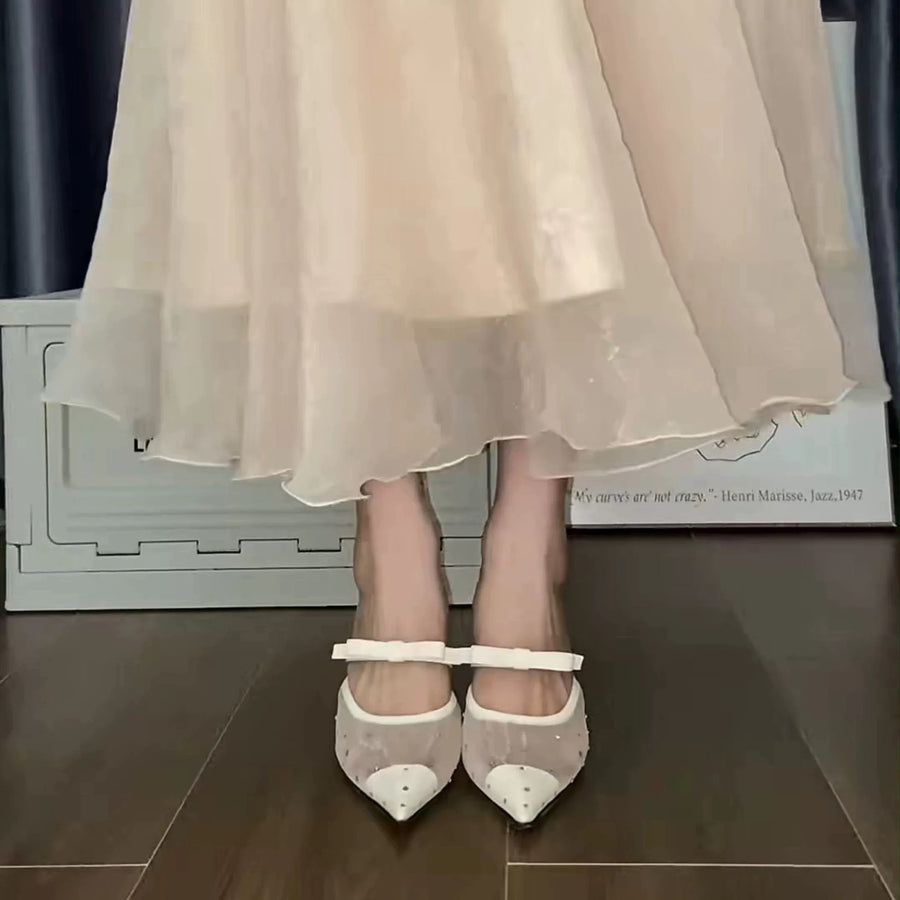 2026 Spring Women's French Style Pointed Toe Heels