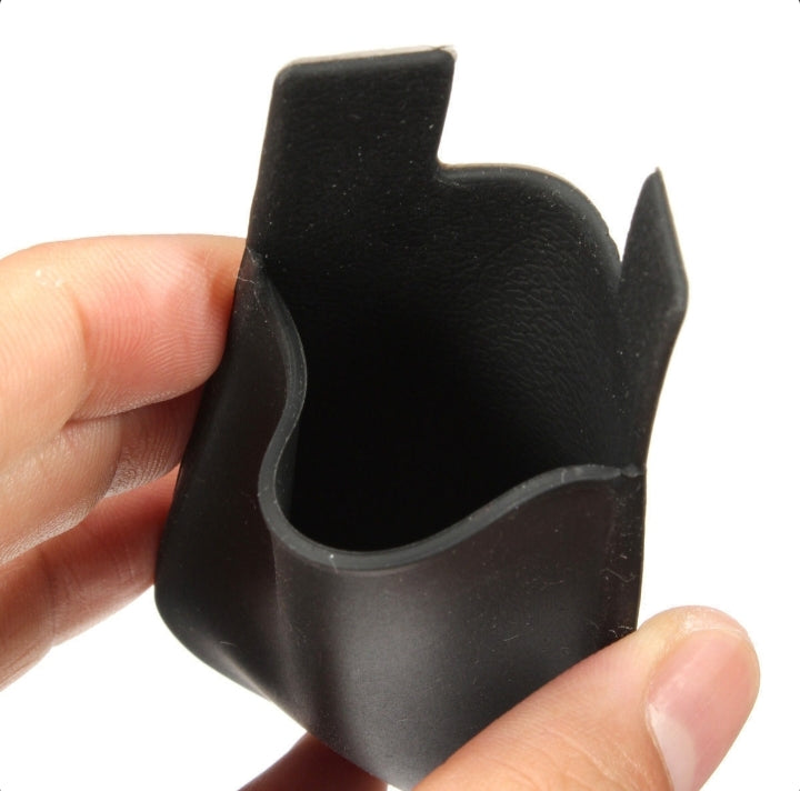 5x Silicone Credit Card Holder - Black Wallet Pocket Sticker