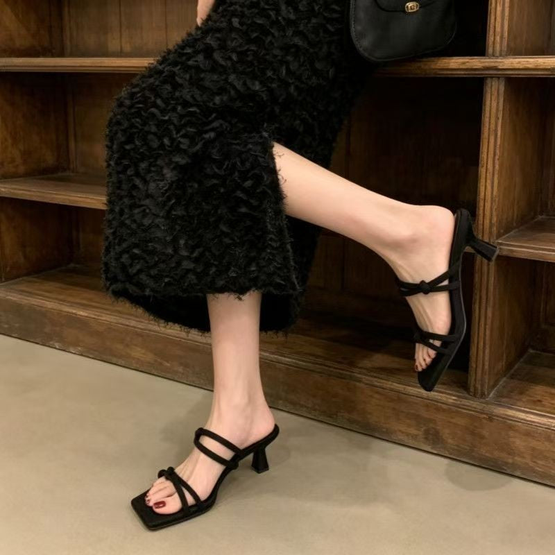 2026 New Women's Slide Sandals - Elegant High Heels