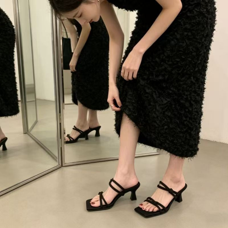 2026 New Women's Slide Sandals - Elegant High Heels