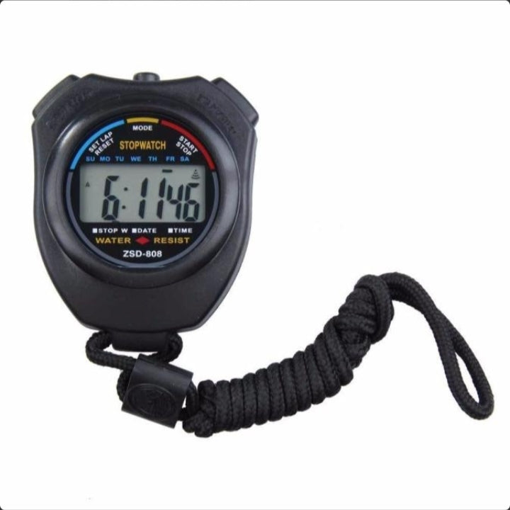 2PCS Set Digital Stopwatch Sports Counter Watch