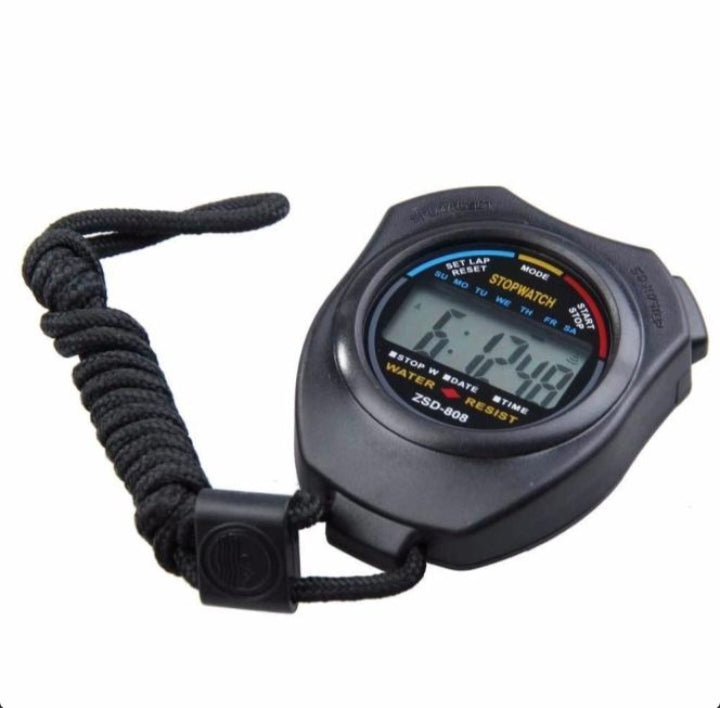 2PCS Set Digital Stopwatch Sports Counter Watch