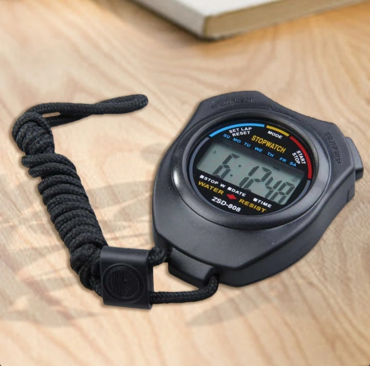 2PCS Set Digital Stopwatch Sports Counter Watch