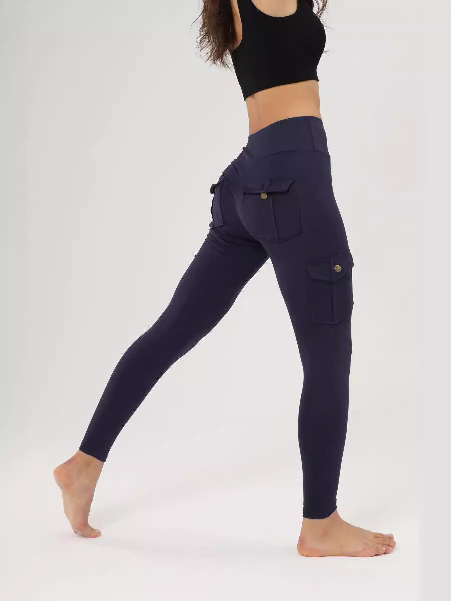 Women's Breathable Butt Lifting Yoga Leggings with Pockets