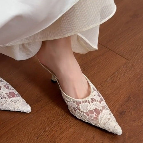 2026 Summer Women's Niche Design Pointed Toe Stiletto Sandals
