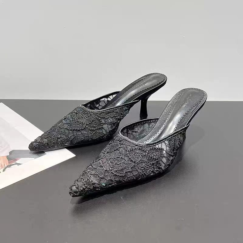 2026 Summer Women's Niche Design Pointed Toe Stiletto Sandals