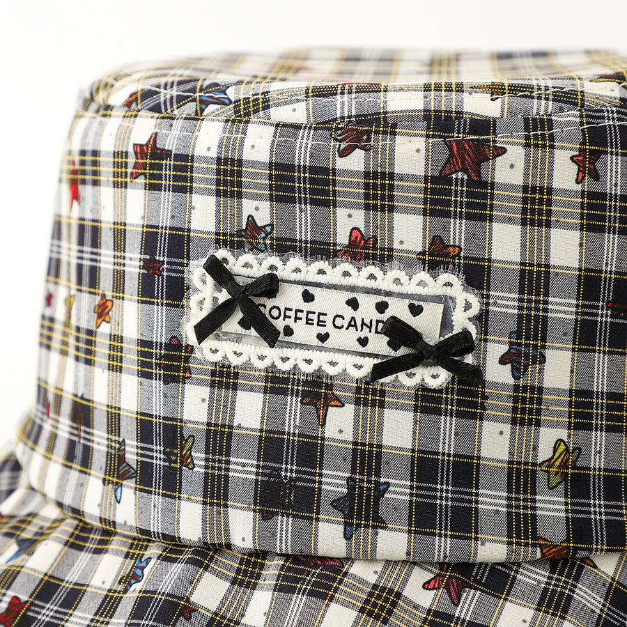 Women's Bow-tie Cartoon Full-print Star-patterned Rope Hat
