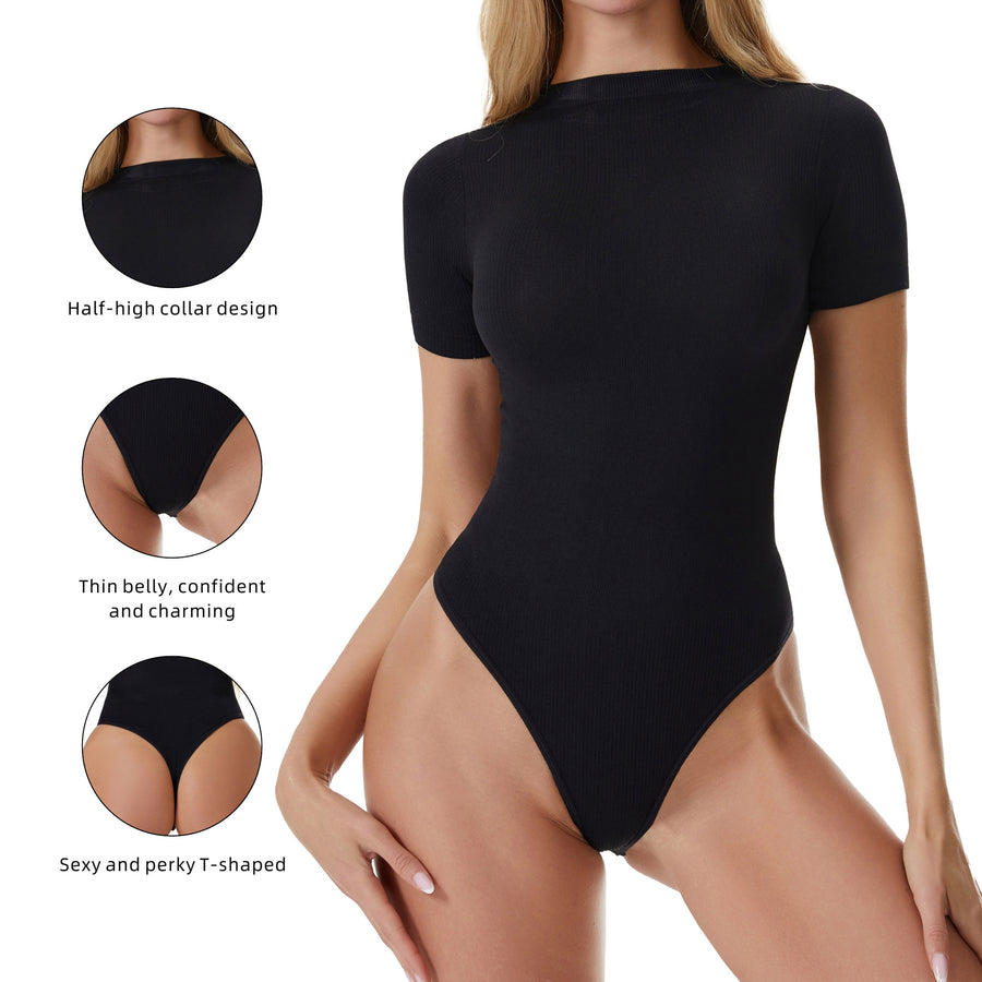 Plus-Size Shapewear Bodysuit for Women - Waist Trainer & Yoga Layer