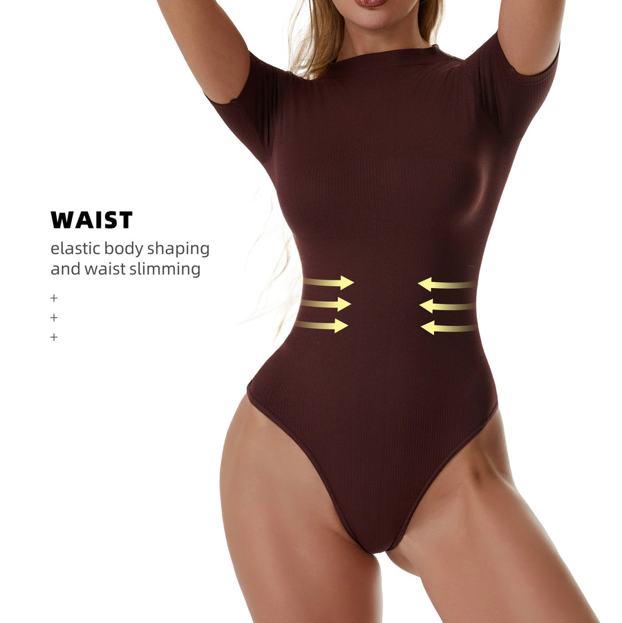Plus-Size Shapewear Bodysuit for Women - Waist Trainer & Yoga Layer