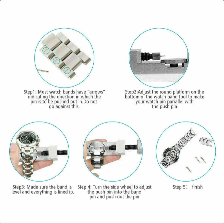 Metal Adjustable Watch Band Strap Bracelet Link Pin Remover Tool