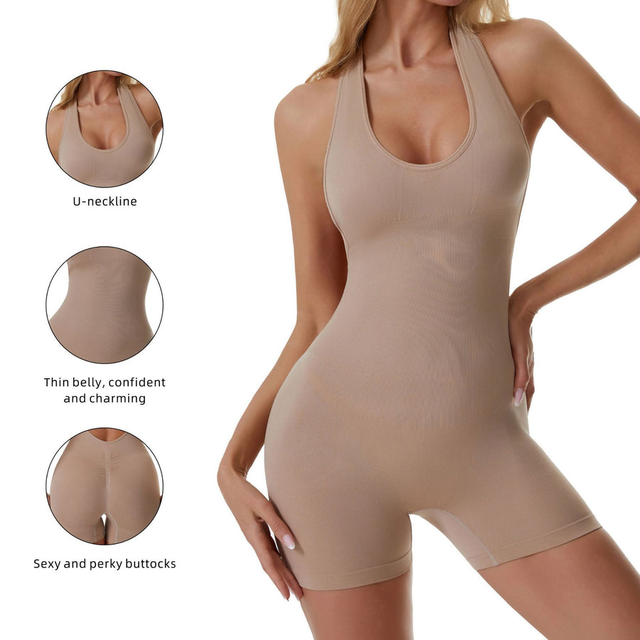 Women's Plus Size Shaping Bodysuit for Yoga & Fitness