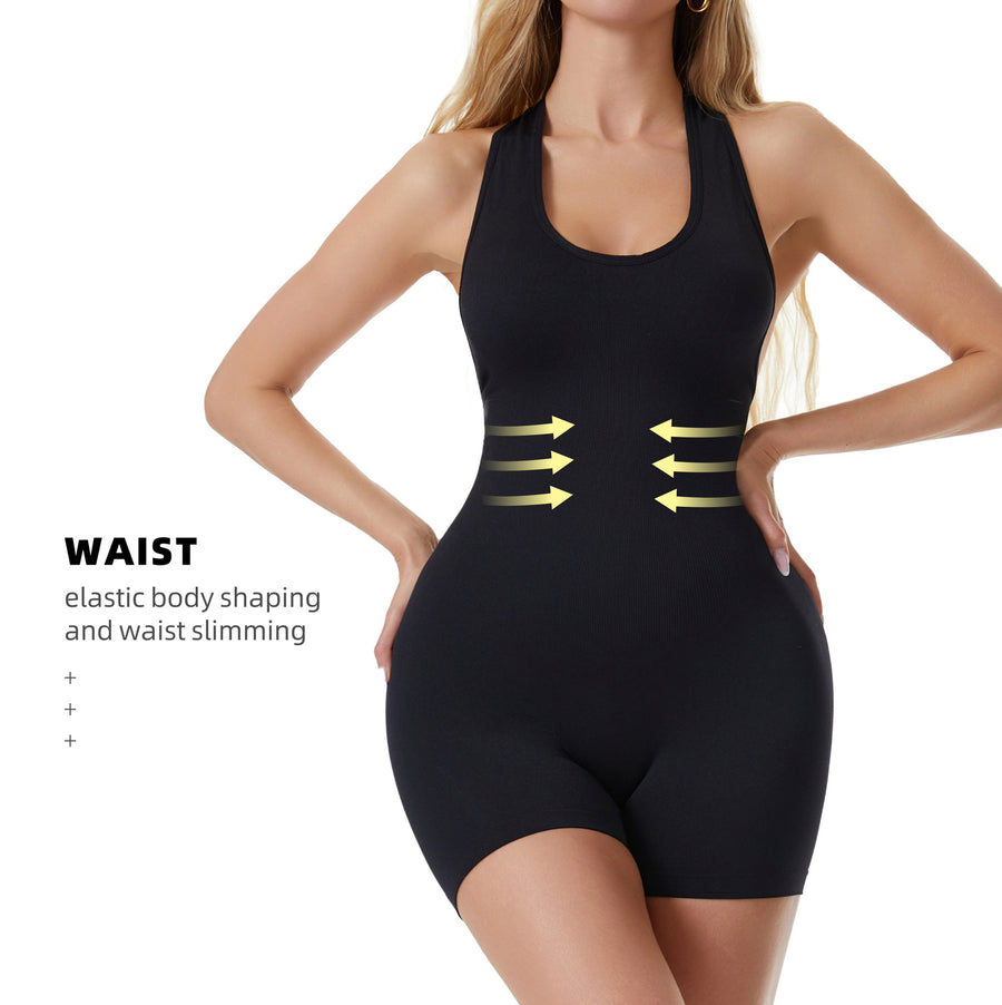 Women's Plus Size Shaping Bodysuit for Yoga & Fitness