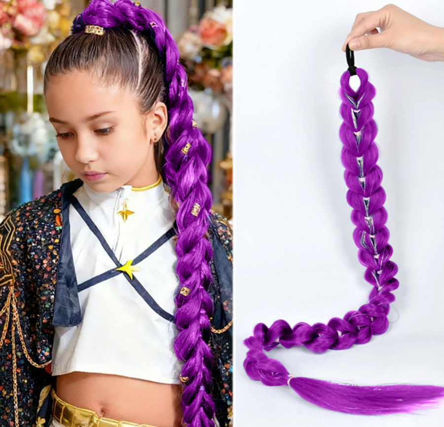 Colorful Rumi Ponytail Wig - Jump Rope Style for Fun Looks